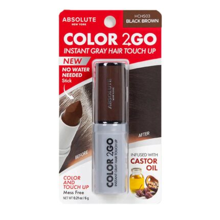 ABSOLUTE COLOR 2 GO HAIR STICK CHEVEUX 01 JET BLACK