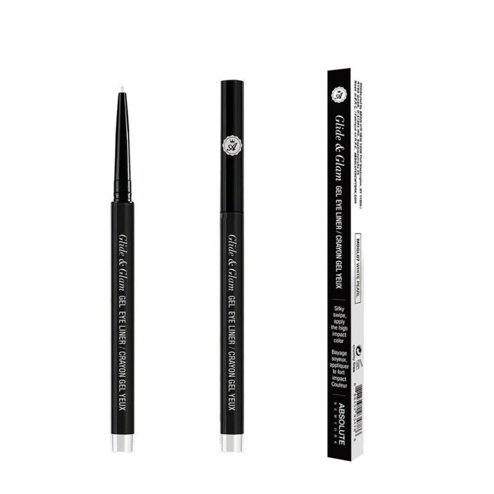 ABSOLUTE GLIDE & GLAM GEL EYE LINER CRAYON GEL YEUX 07 WHITE PEARL ABSOLUTE GLIDE GLAM GEL EYE LINER
