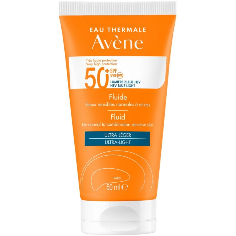 AVÈNE FLUIDE SPF50+ PEAUX SENSIBLES NORMALES À MIXTES 50ML