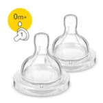 AVENT 2 TÉTINES CLASSIC+ DÉBIT NOUVEAU-NÉ 0M+