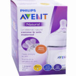 AVENT BIBERON NATURAL TÉTINE À DÉBIT NOUVEAU-NÉ 0M+ 125ML