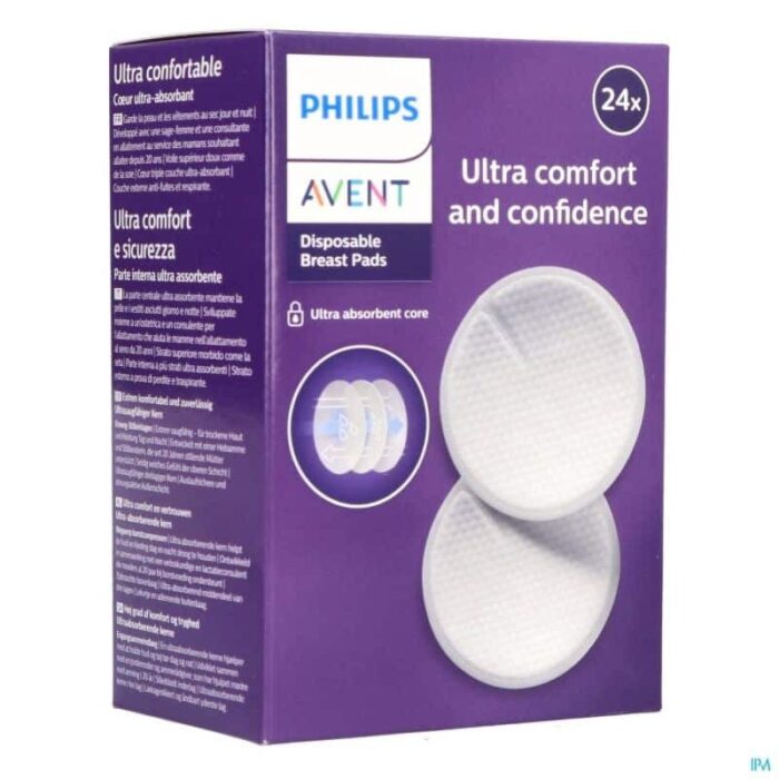AVENT COUSSINETS D'ALLAITEMENT JETABLES 24U