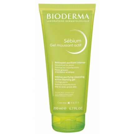 BIODERMA SÉBIUM GEL MOUSSANT ACTIF NETTOYANT PURIFIANT INTENSE 200ML