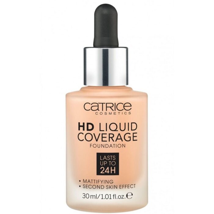 CATRICE HD LIQUID COVERAGE 24H FOND DE TEINT 030 SAND BEIGE catrice hd liquid coverage