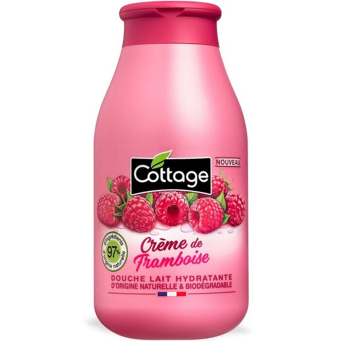 COTTAGE DOUCHE LAIT HYDRATANTE CRÈME DE FRAMBOISE 250ML