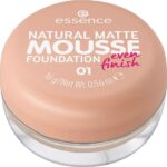 ESSENCE NATURAL MATTE MOUSSE FOUNDATION FOND DE TEINT 01