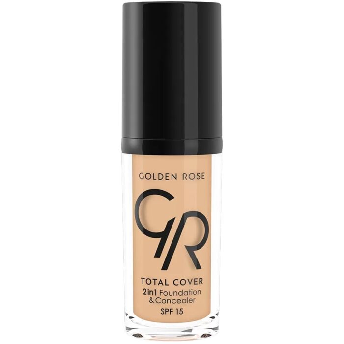 GOLDEN ROSE 2IN1 TOTAL COVER FOUNDATION & CONCEALER SPF15 11 NUDE