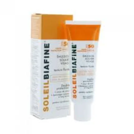 SOLEIL BIAFINE ÉMULSION SOLAIRE VISAGE SPF50 PEAUX TRÈS CLAIRES 50ML