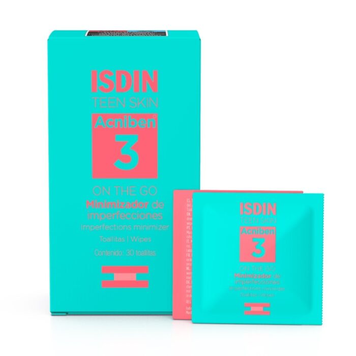 ISDIN TEEN SKIN ACNIBEN 3 ON THE GO LINGETTES DÉSINFECTANTES 30U ISDIN TEEN SKIN ACNIBEN 3 ON THE GO LINGETTES DÉSINFECTANTES 30U