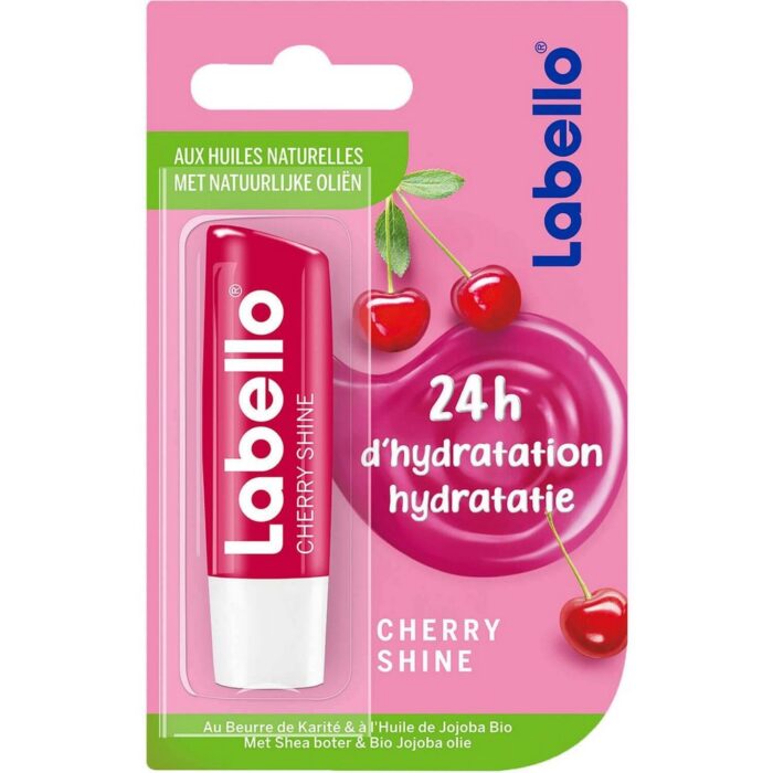 LABELLO BAUME À LÈVRES CHERRY SHINE 24H D'HYDRATATION