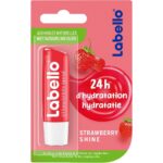 LABELLO BAUME À LÈVRES STRAWBERRY SHINE 24H D'HYDRATATION