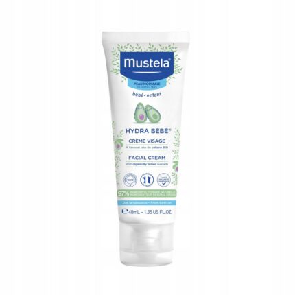 MUSTELA HYDRA BÉBÉ CRÈME VISAGE À L'AVOCAT BIO 40ML