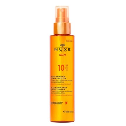 NUXE SUN HUILE BRONZANTE FAIBLE PROTECTION SPF10 150ML
