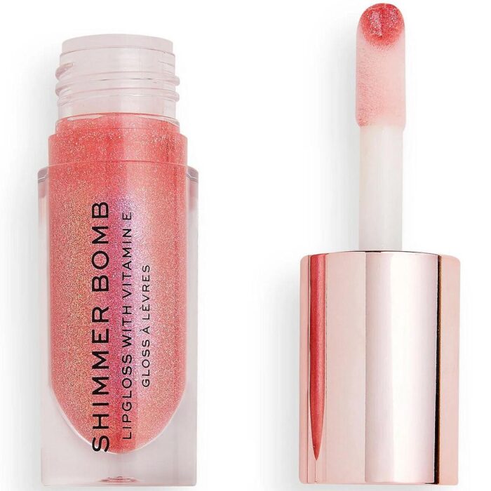 REVOLUTION SHIMMER BOMB LIP GLOSS À LA VITAMINE E DAYDREAM PINK