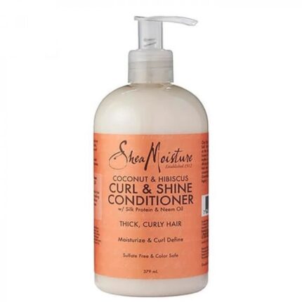 SHEA MOISTURE COCONUT & HIBISCUS CURL & SHINE APRÈS-SHAMPOOING 384ML