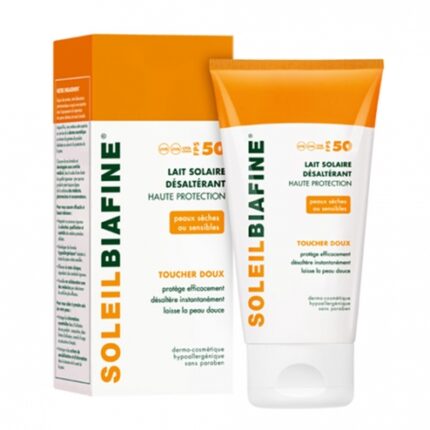 SOLEIL BIAFINE LAIT SOLAIRE DÉSALTÉRANT SPF50 PEAUX SÈCHES 150ML