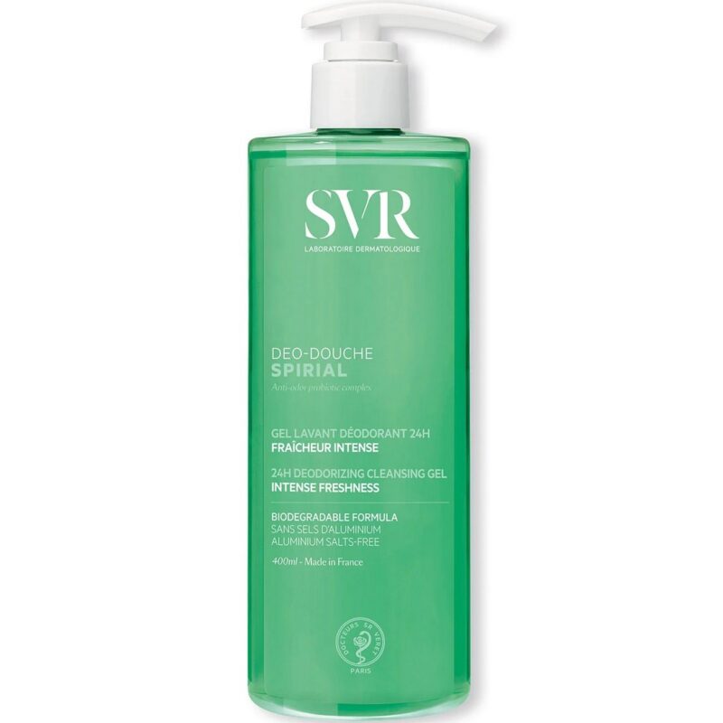 SVR SPIRIAL DÉO-DOUCHE GEL LAVANT DÉODORANT 24H 400ML