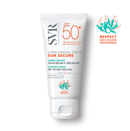 SVR SUN SECURE ÉCRAN MINÉRAL TEINTÉ SPF50+ CRÈME CONFORT PEAUX TRÈS SÈCHES 50ML