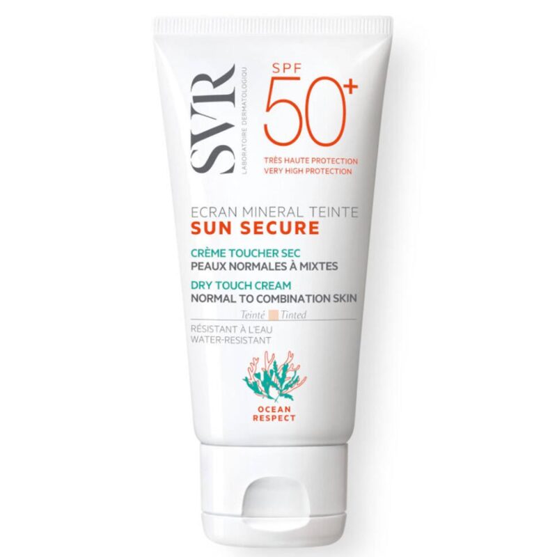 SVR SUN SECURE ÉCRAN MINÉRAL TEINTÉ SPF50+ CRÈME PEAUX PEAUX NORMALES À MIXTES 50ML