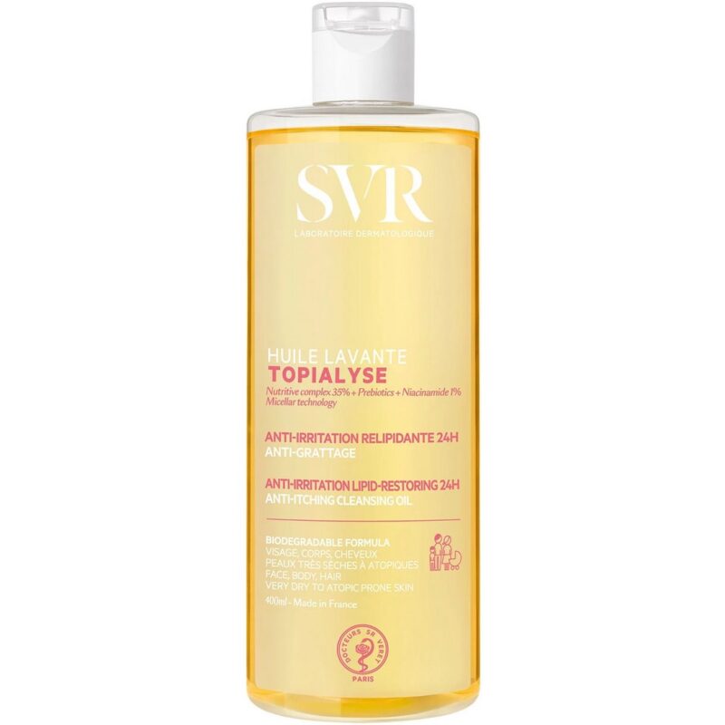 SVR TOPIALYSE HUILE LAVANTE ANTI-IRRITATIONS RELIPIDANTE 24H 400ML
