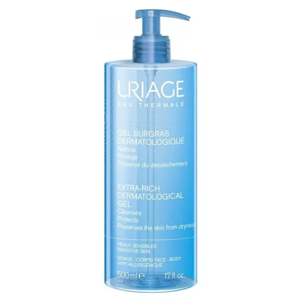URIAGE EAU THERMALE GEL SURGRAS DERMATOLOGIQUE PEAUX SENSIBLES 500ML