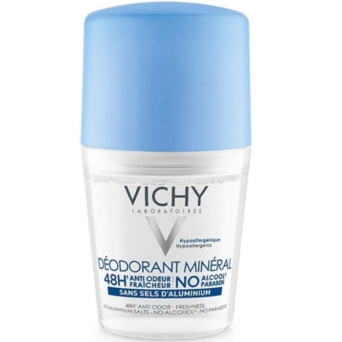 VICHY DÉODORANT MINÉRAL 48H SANS SELS D'ALUMINIUM ROLL-ON 50ML vichy déodorant minéral
