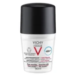 vichy homme déodorant anti-transpirant anti-traces 48h roll-on 50ml