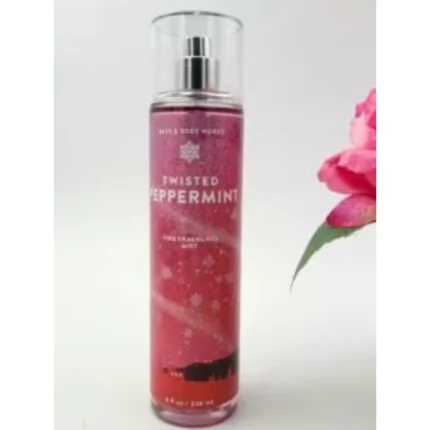 Bath and Body Works TWISTED PEPPERMINT Fine Fragrance Mist Spray 8 OZ