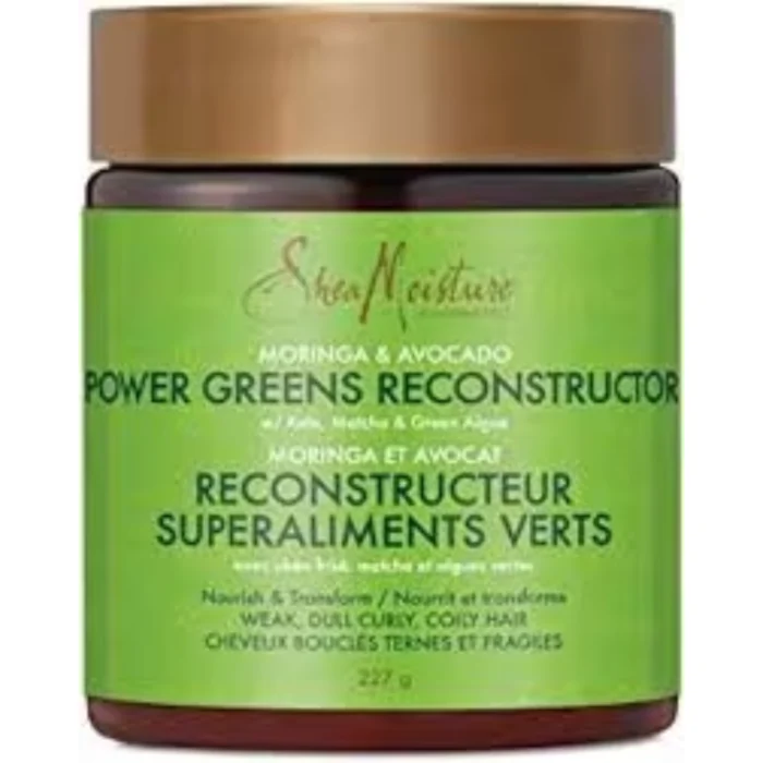 SHEA MOISTURE Masque réparateur Power Greens moringa et avocat 237Ml – Image 1