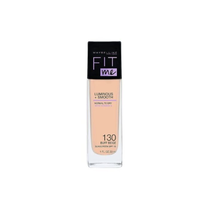 MAYBELLINE - FIT ME LUMINOUS SMOOTH FOND DE TEINT 130 BUFF BEIGE maybelline fit me luminous