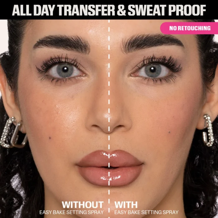 Huda Beauty Easy Bake Setting Spray – Fixateur de Maquillage Longue Tenue & Effet Floutant 100 ML – Image 2