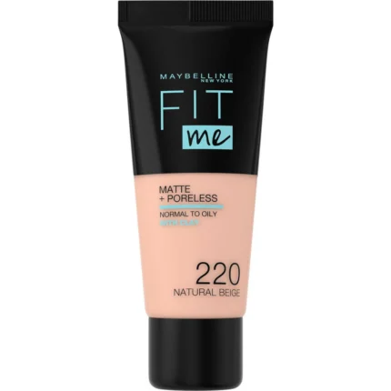 maybelline fit me matte poreless 220 natural beige