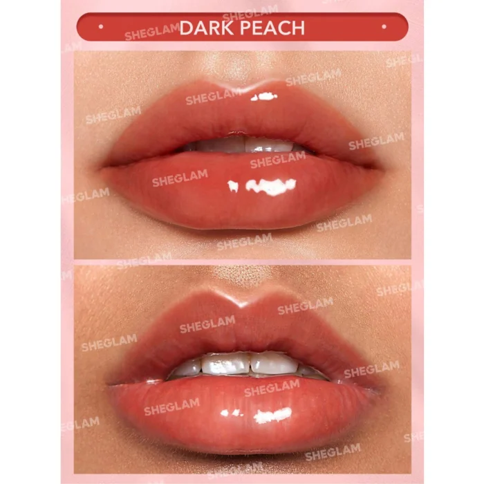 SHEGLAM GLAZE LIPE GLOSS DARK PEACH – Image 2