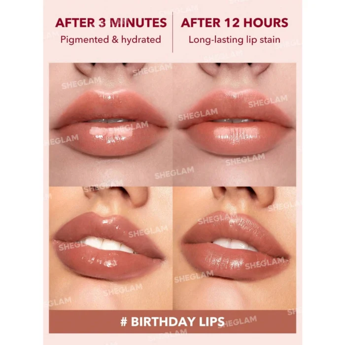 sheglam take a hint lip tint birthday lips