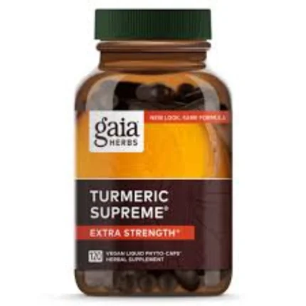GAIA TURMERIC SUPREMA 60 VEGAN LIQUID PHYTO CAPS HERBAL SUPPLEMENT