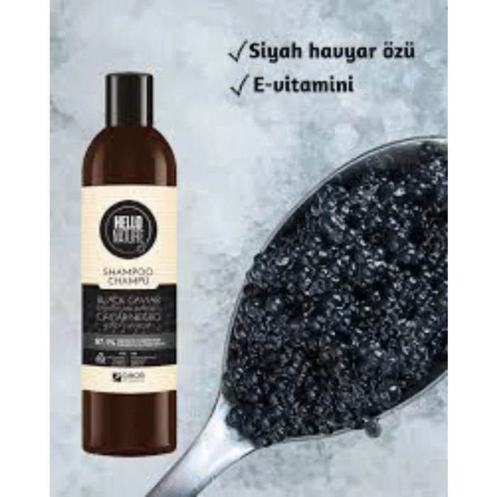hello nature shampoo black caviar