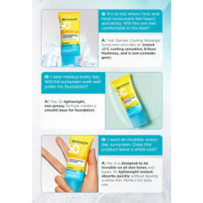 garnier super uv cooling watergel sunscreen