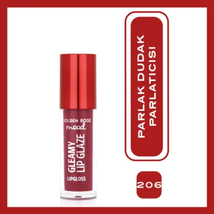 golden rose mood gleamy lip glaze lipgloss 206