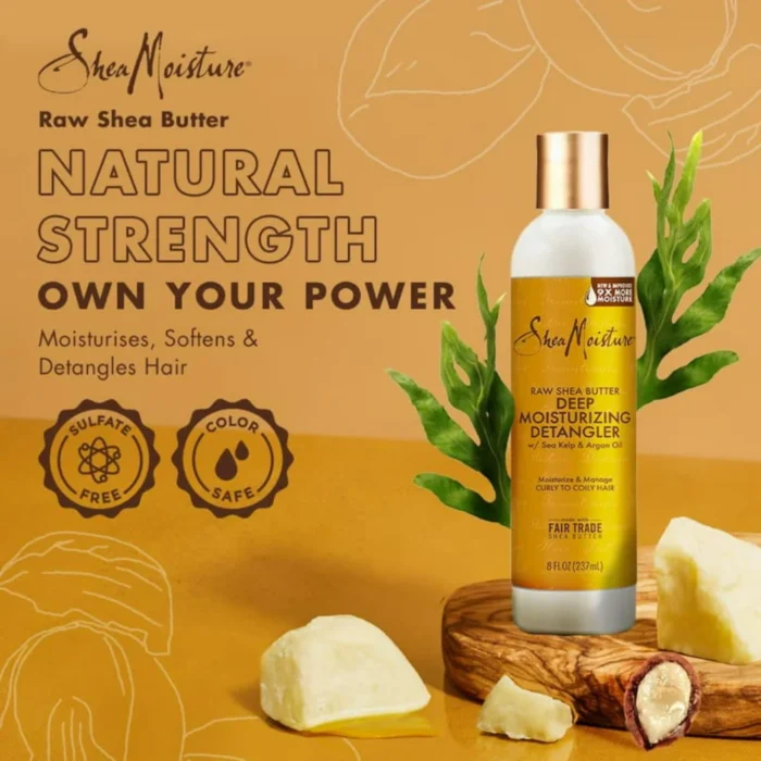shea moisturE RAW SHEA BUTTER EXTRA MOISTURE DETANGLER – Image 2