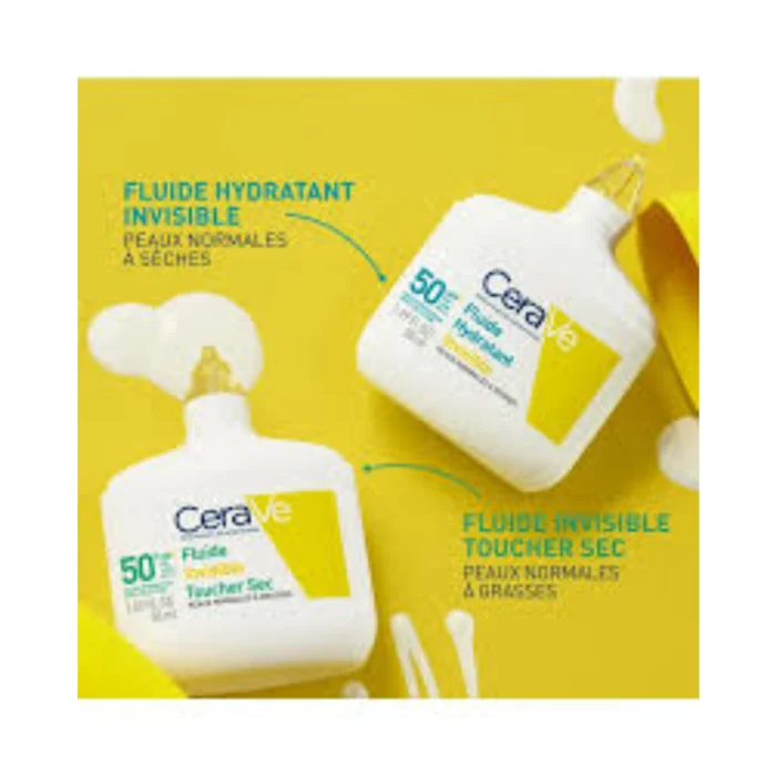 CERAVE FLUIDE HYDRATANT INVISIBLE PEAUX NORMALES A SECHES 50SPF – Image 2